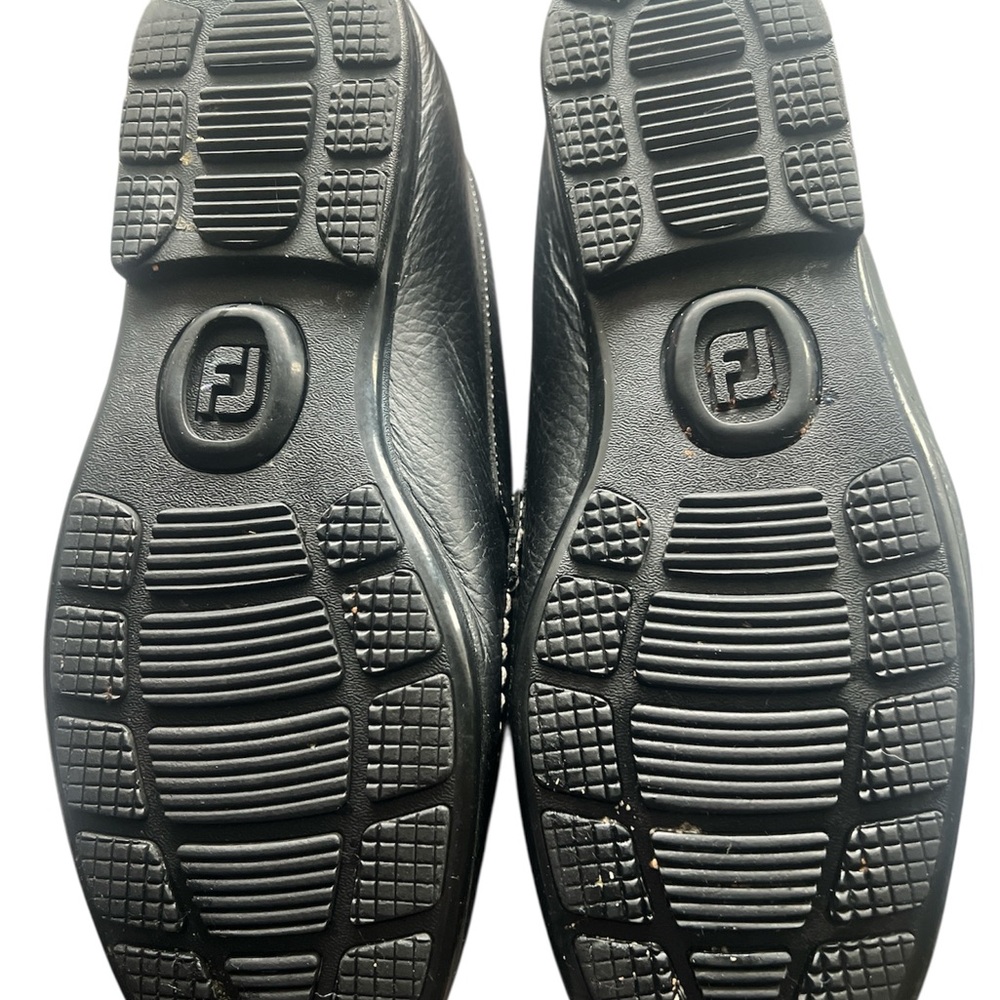 FootJoy 79047 Black Red Leather Loafers 10 - Picture 10 of 10